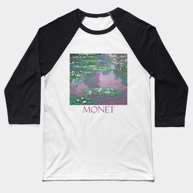 Waterlilies (1905) by Claude Monet Baseball T-Shirt by Naves